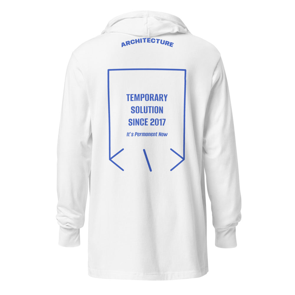 Temporary Solution Since 2017 — White Heather True Royal back mockup
