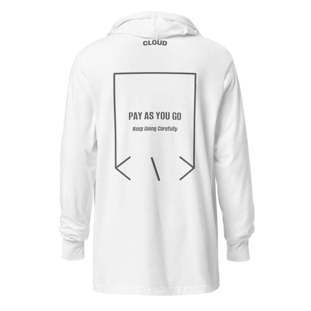 Pay As You Go — White Grey Triblend back mockup
