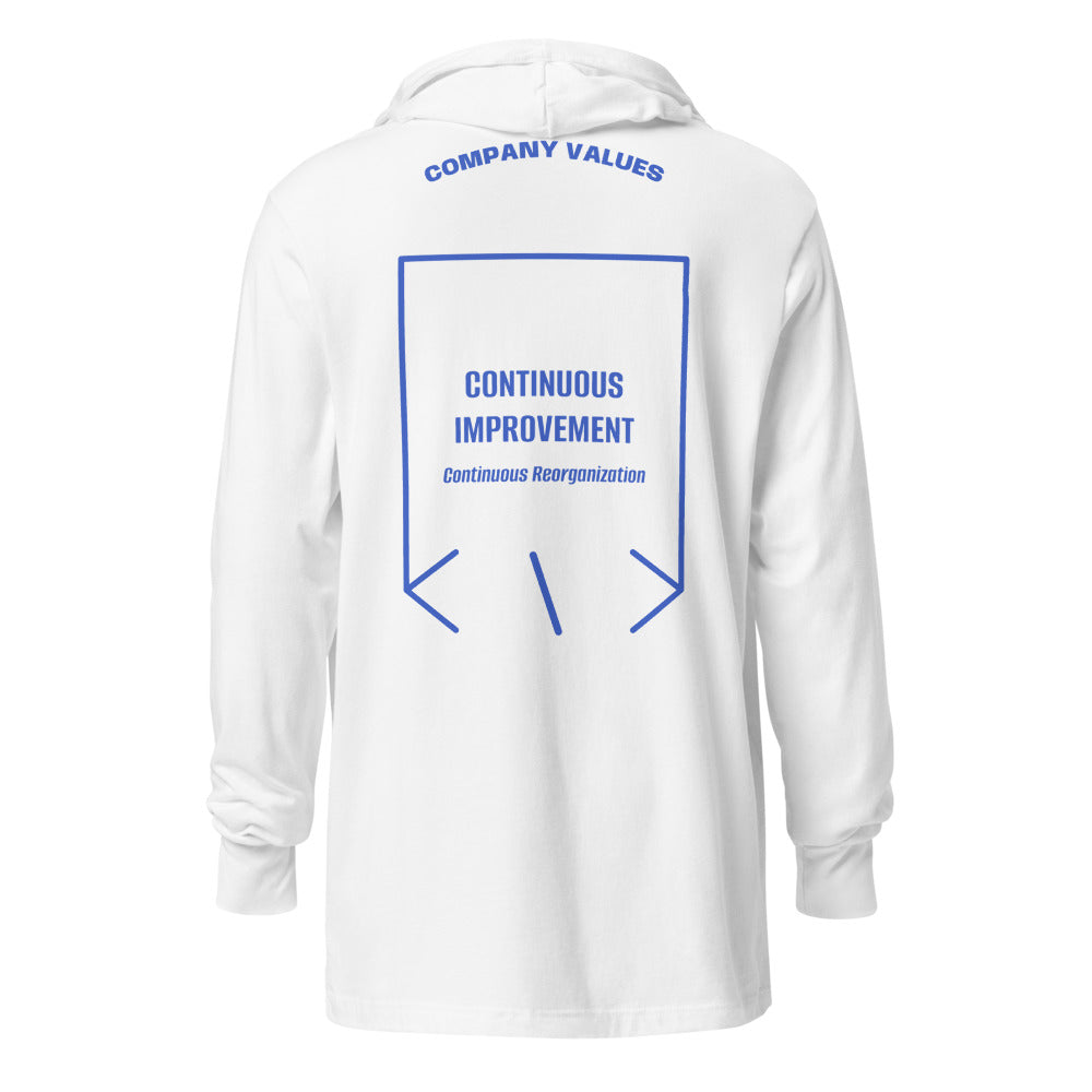 Continuous Improvement — White Heather True Royal back mockup