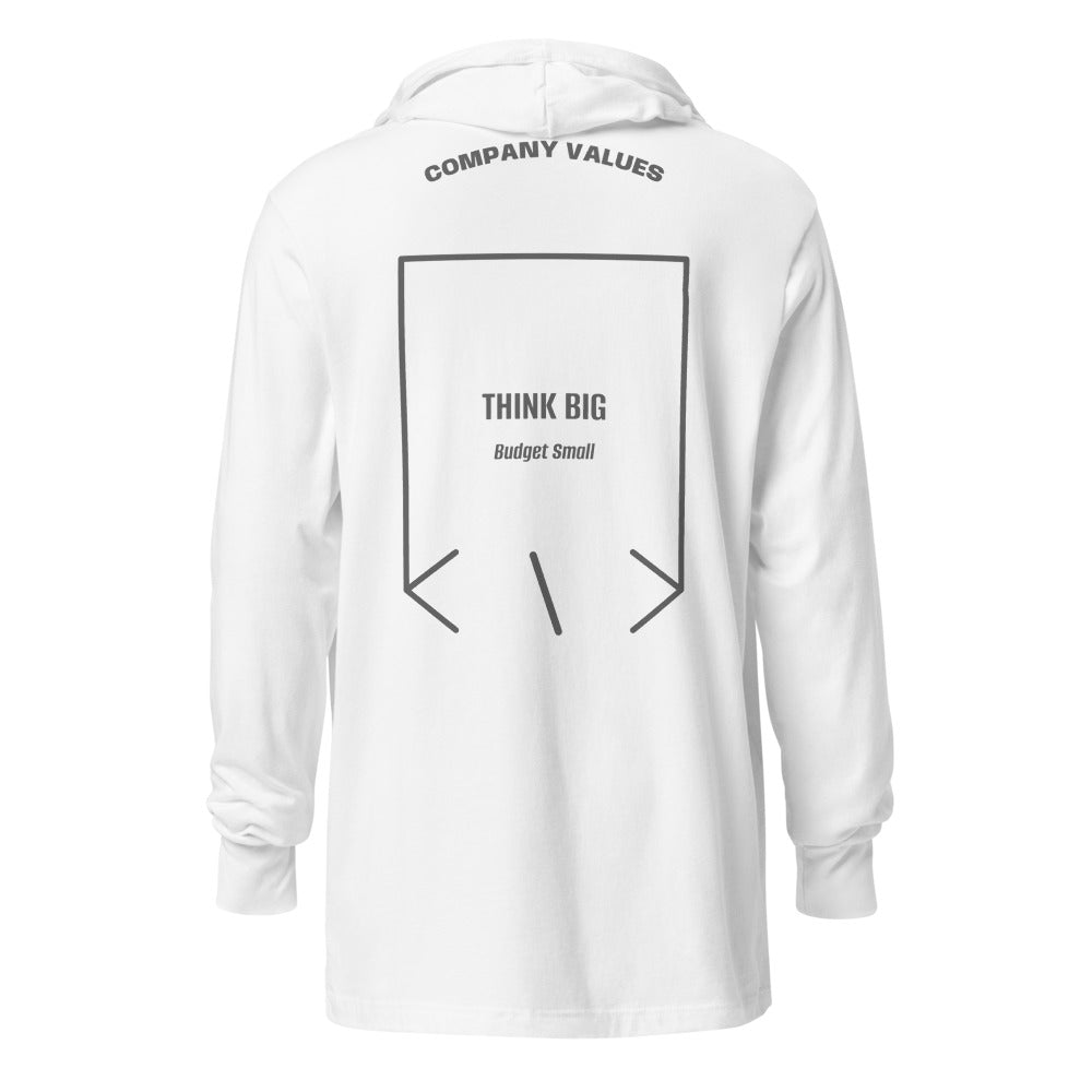 Think Big — White Grey Triblend back mockup