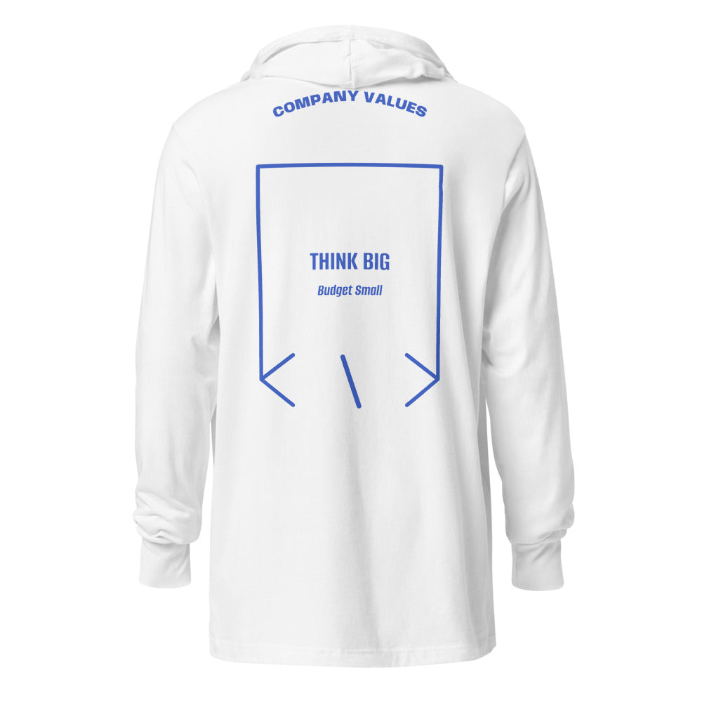 Think Big — White Heather True Royal back mockup