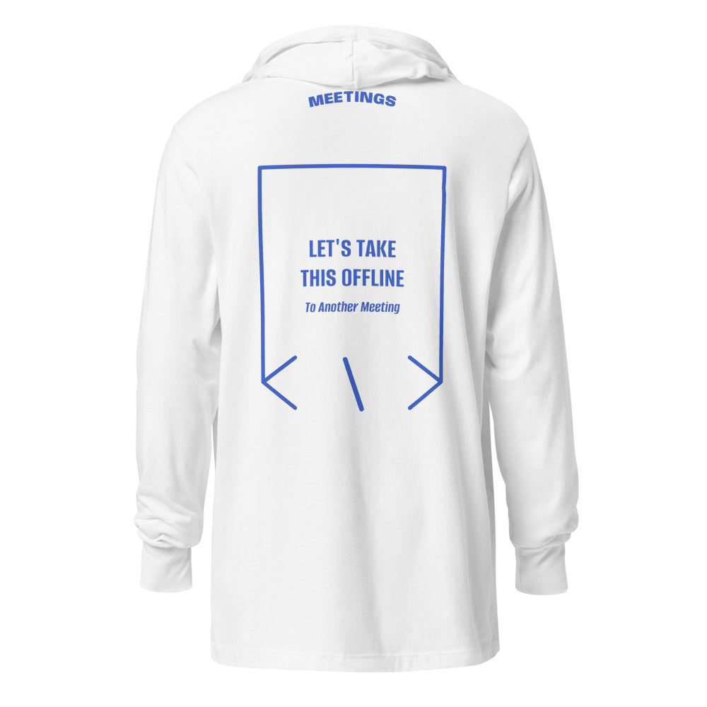 Let's Take This Offline — White Heather True Royal back mockup