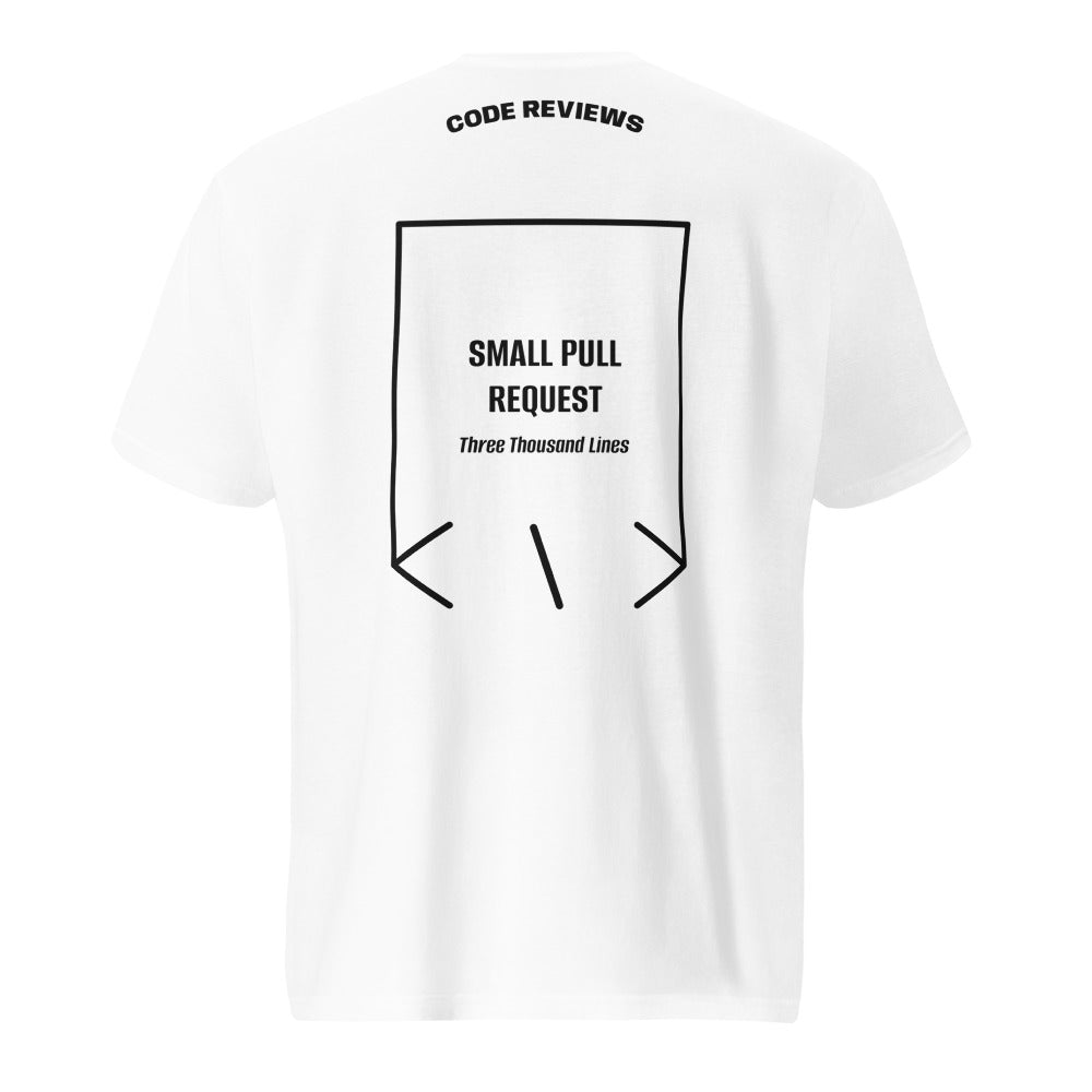 Small Pull Request — White Black back mockup