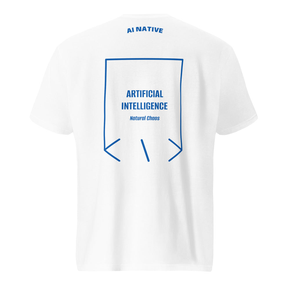 Artificial Intelligence — White Royal Blue back mockup