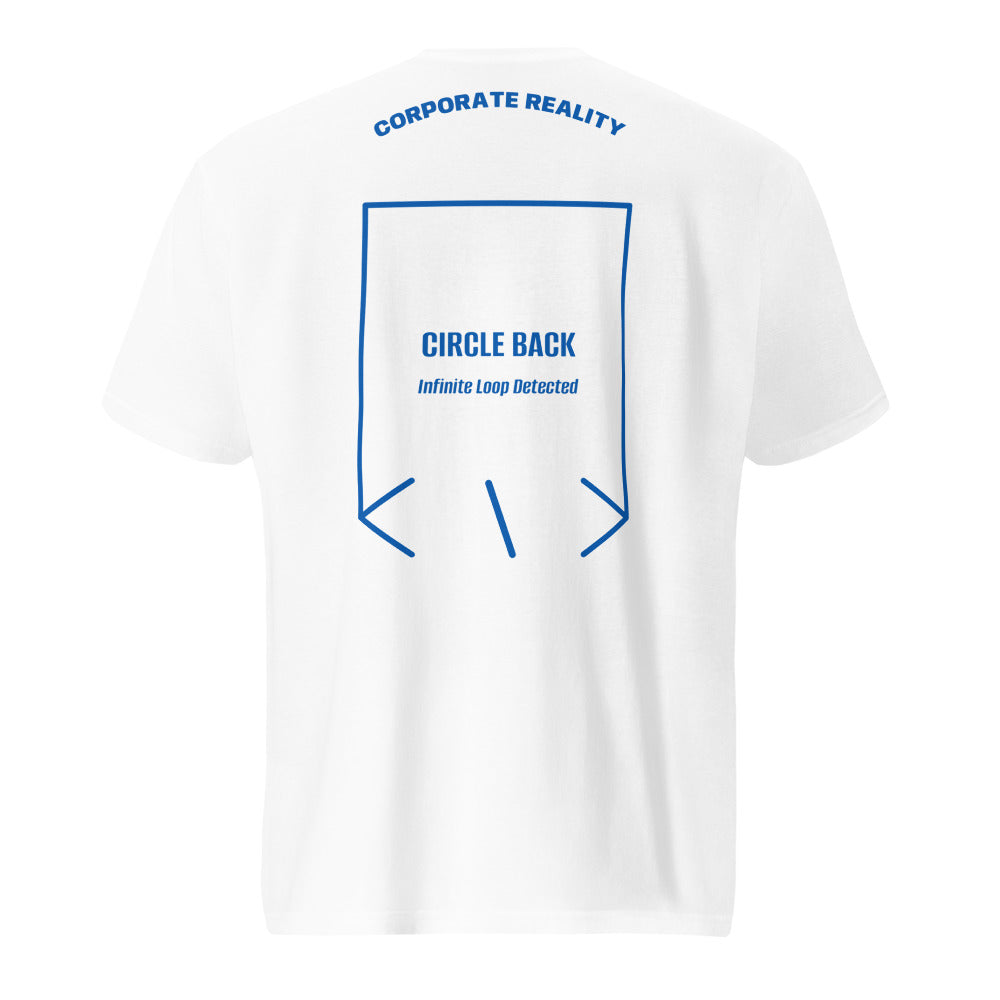 Circle Back — White Royal Blue back mockup