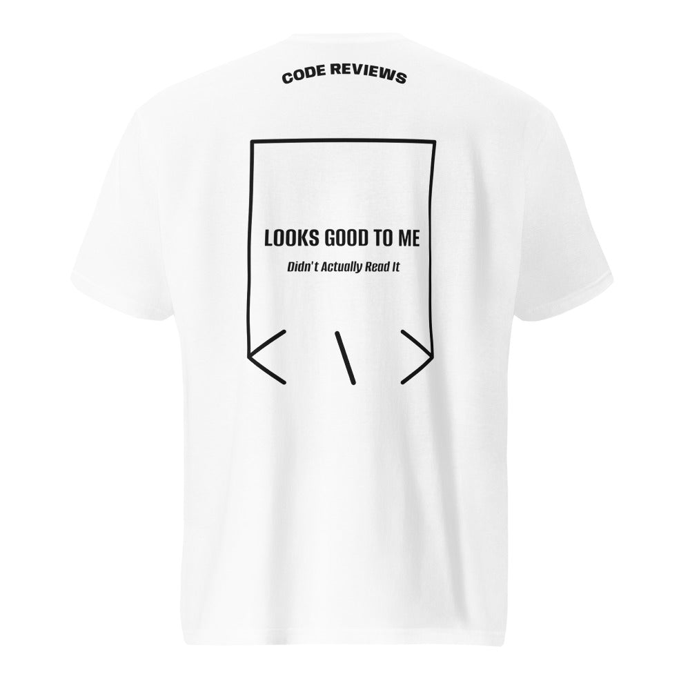 Looks Good To Me — White Black back mockup