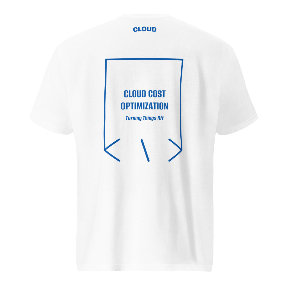 Cloud Cost Optimization — White Royal Blue back mockup