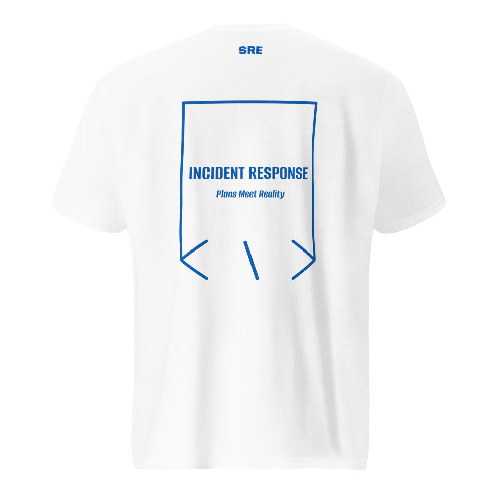 Incident Response — White Royal Blue back mockup