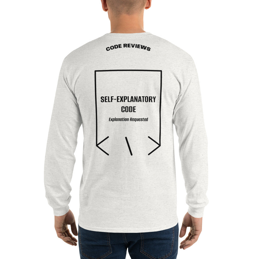 Self-Explanatory Code — Ash Black back mockup