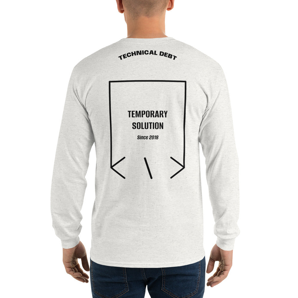 Temporary Solution — Ash Black back mockup