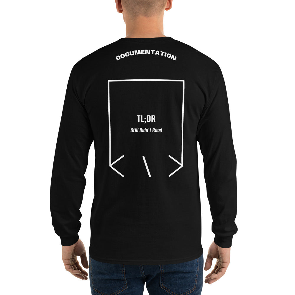 TL;DR — Black White back mockup