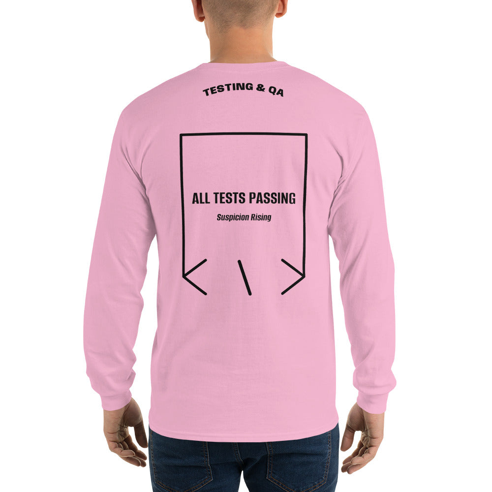 All Tests Passing — Light Pink Black back mockup