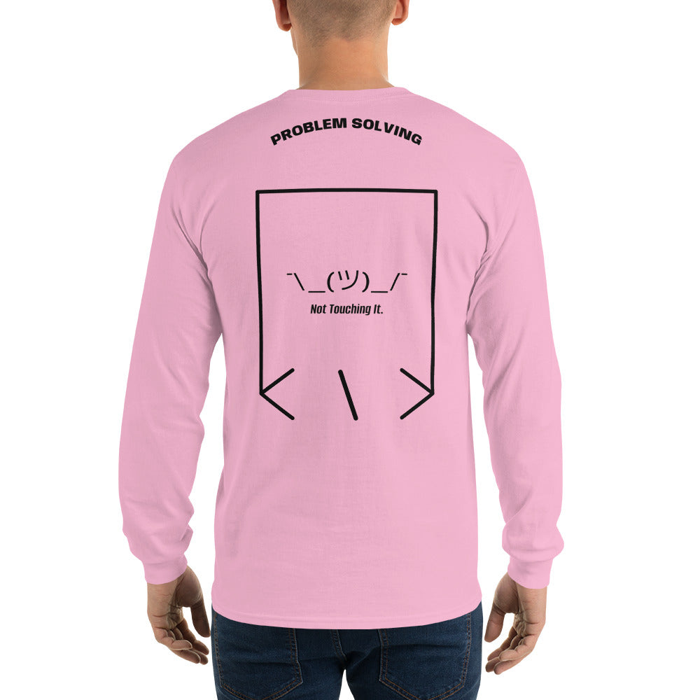 ¯\_(ツ)_/¯ — Light Pink Black back mockup