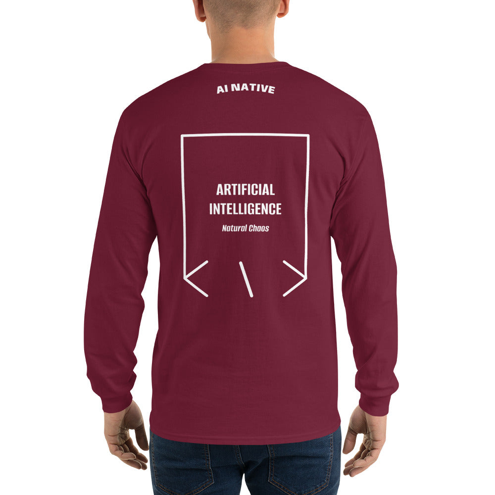 Artificial Intelligence — Maroon White back mockup