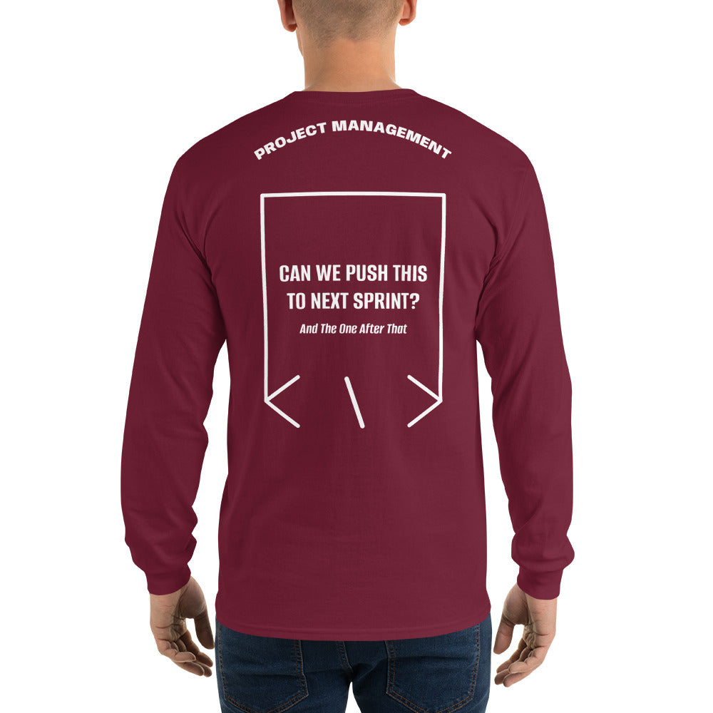 Can We Push This To Next Sprint? — Maroon White back mockup