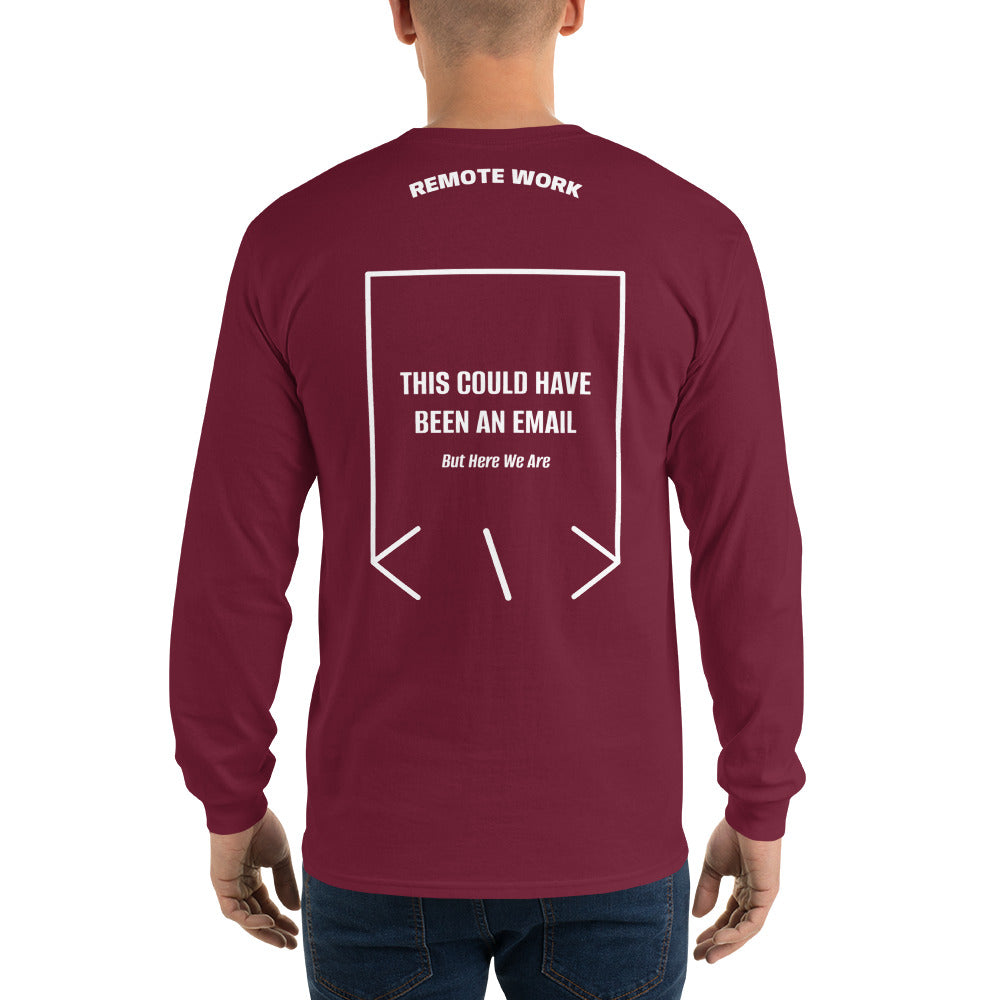 This Could Have Been An Email — Maroon White back mockup