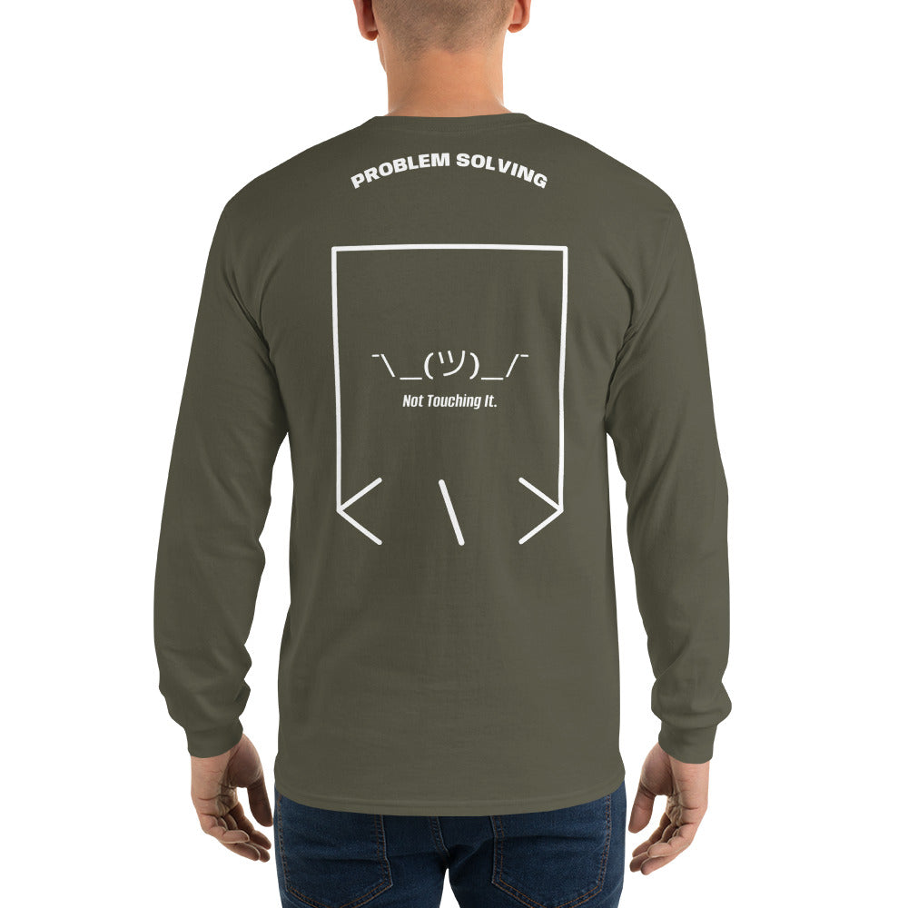¯\_(ツ)_/¯ — Military Green White back mockup