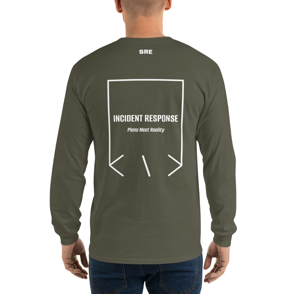 Incident Response — Military Green White back mockup