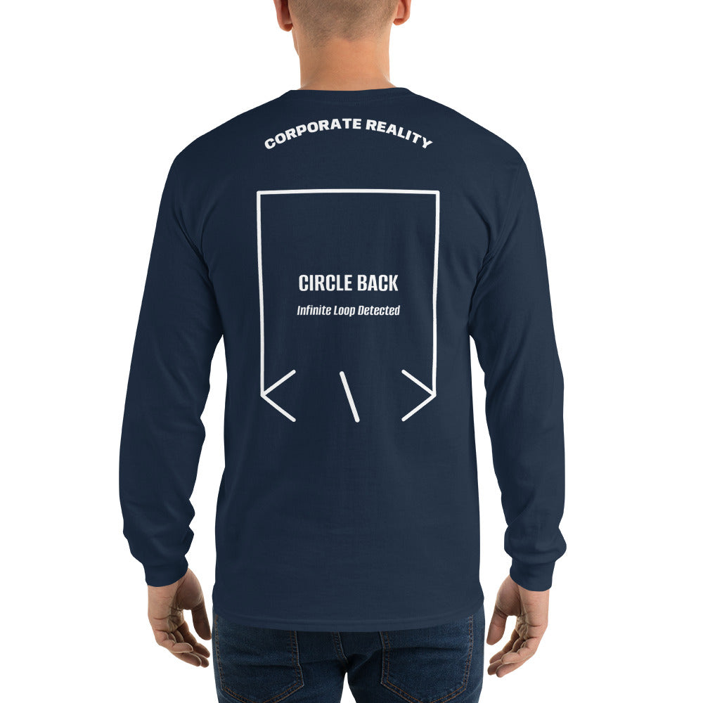 Circle Back — Navy White back mockup