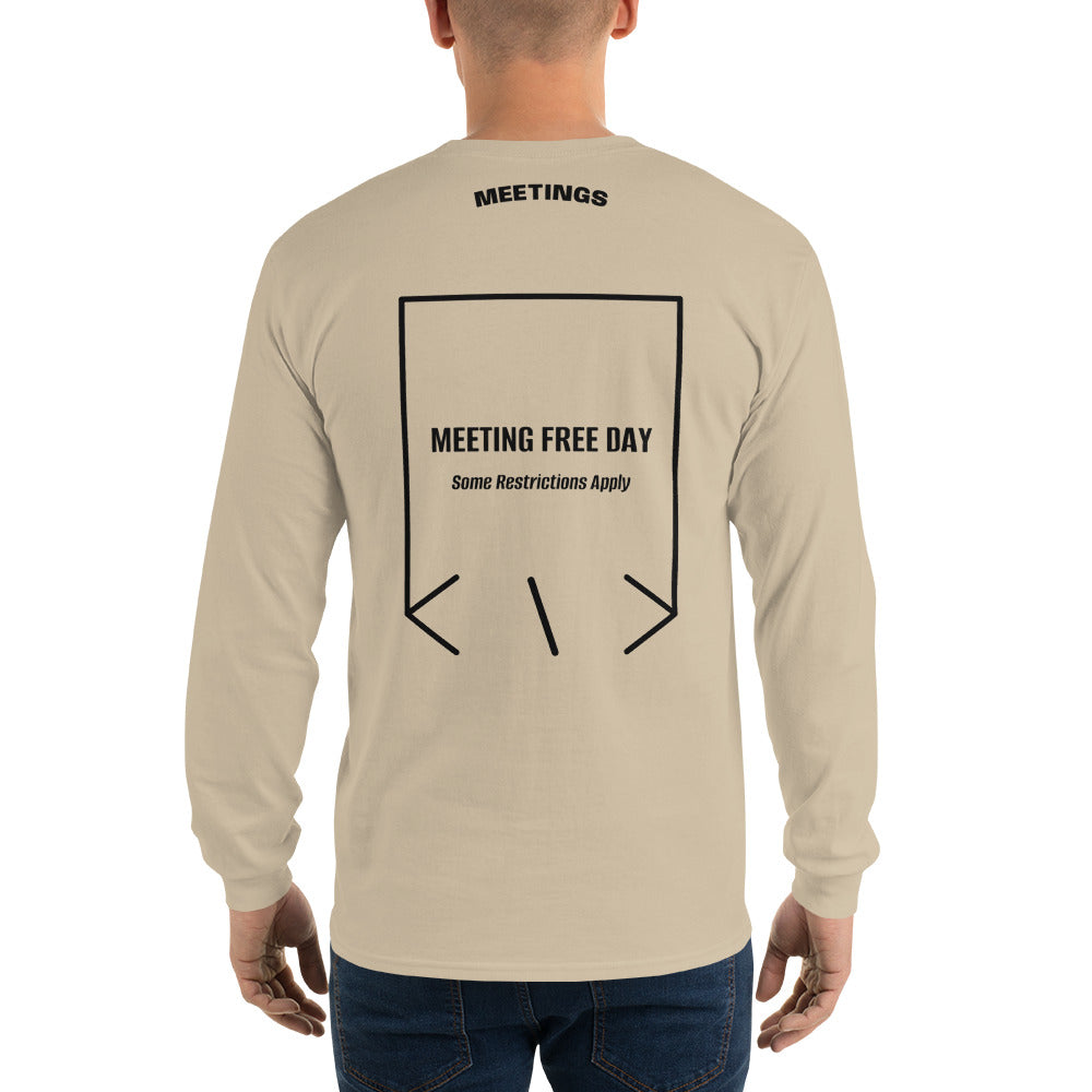 Meeting Free Day — Sand Black back mockup