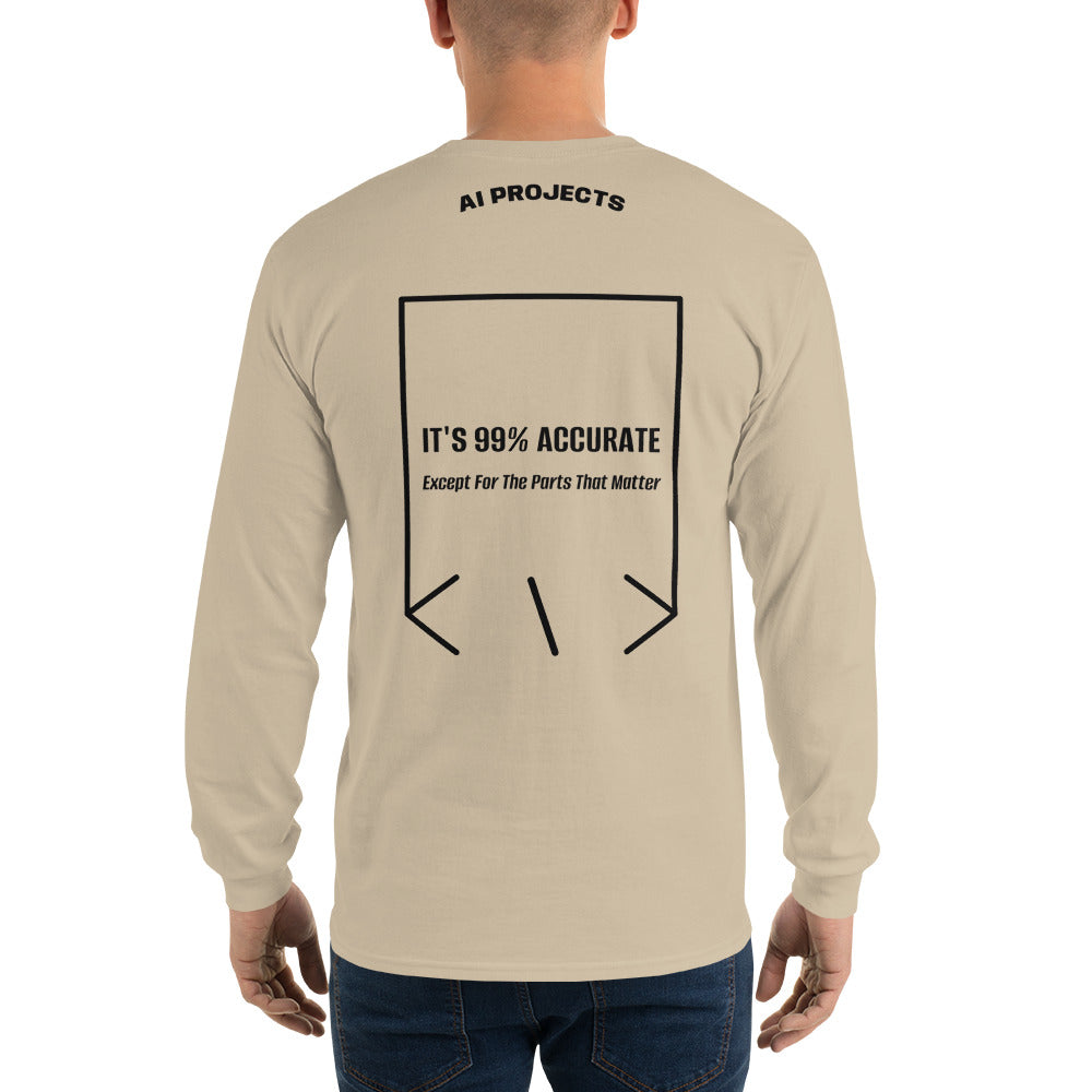 It's 99% Accurate — Sand Black back mockup