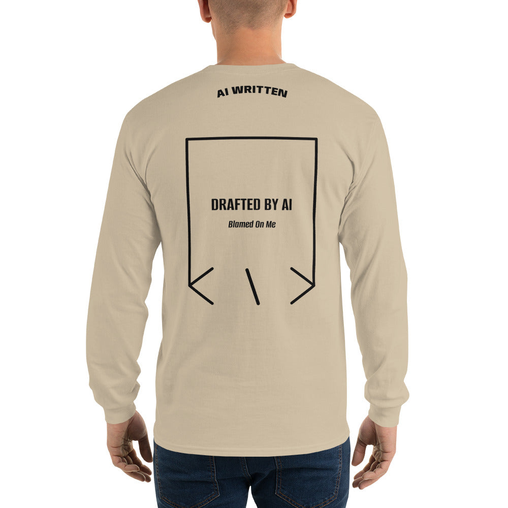 Drafted By AI — Sand Black back mockup