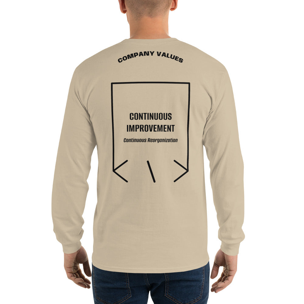 Continuous Improvement — Sand Black back mockup