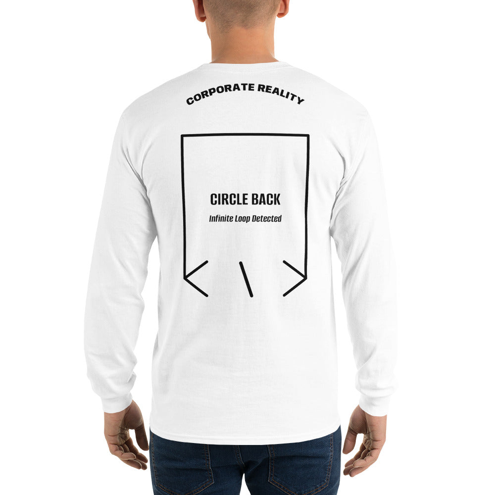 Circle Back — White Black back mockup