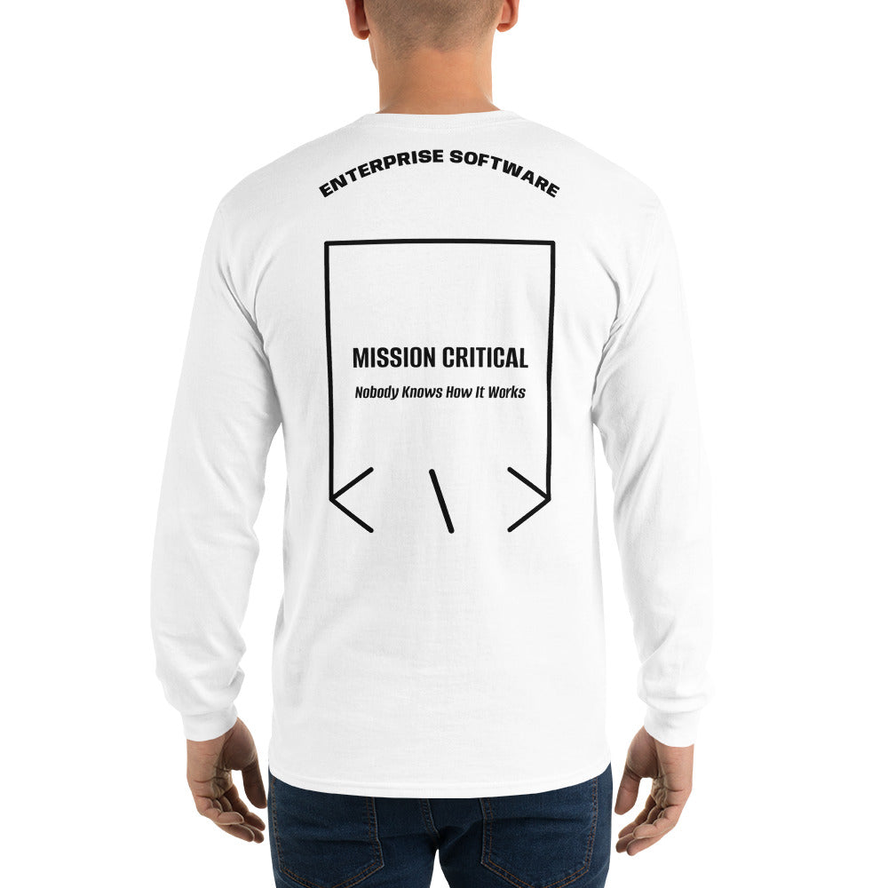 Mission Critical — White Black back mockup