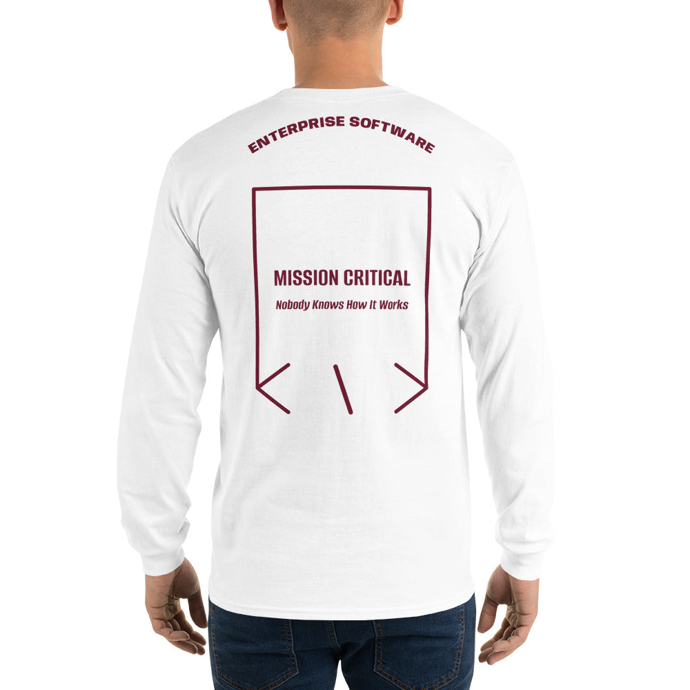 Mission Critical — White Maroon back mockup