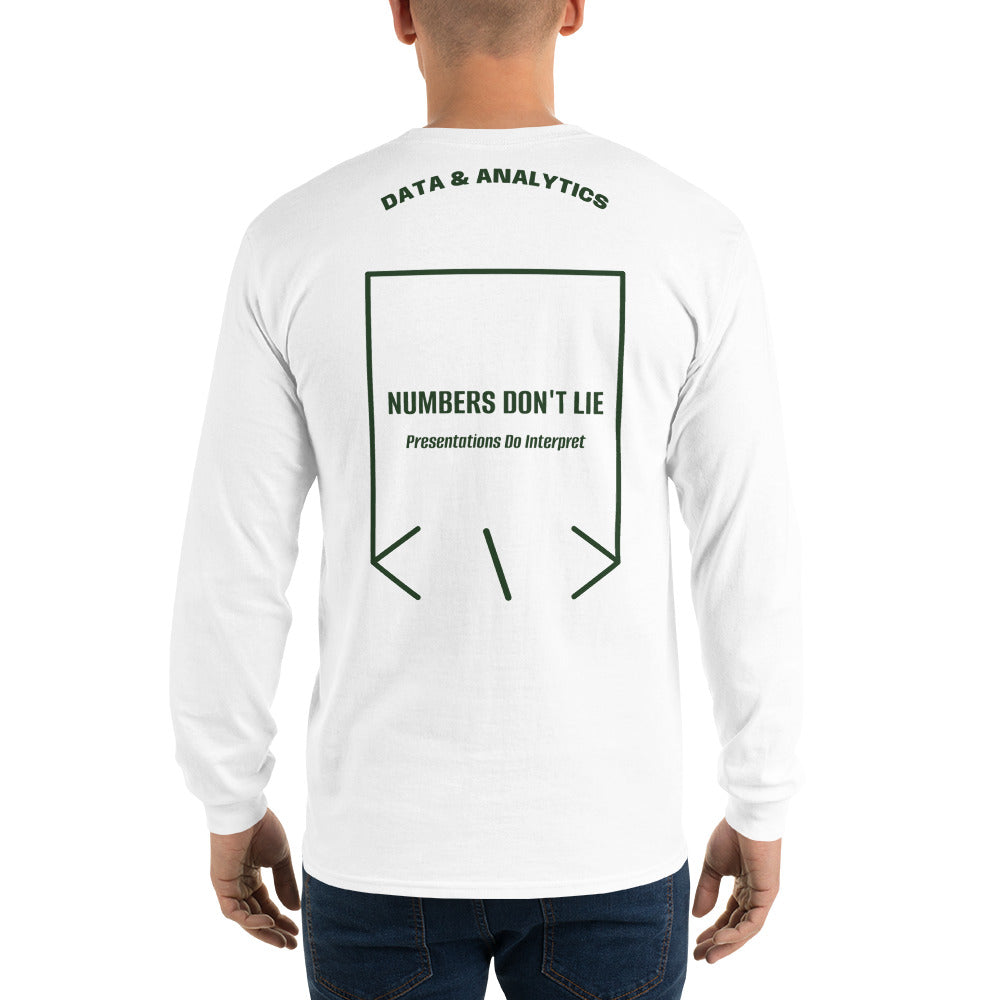 Numbers Don't Lie — White Forest Green back mockup