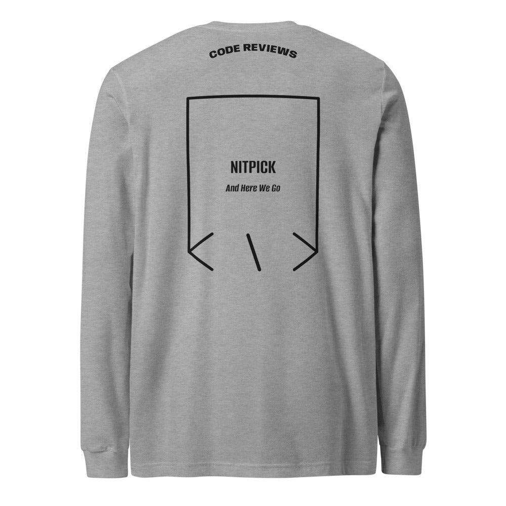 Nitpick — Athletic Heather Black back mockup