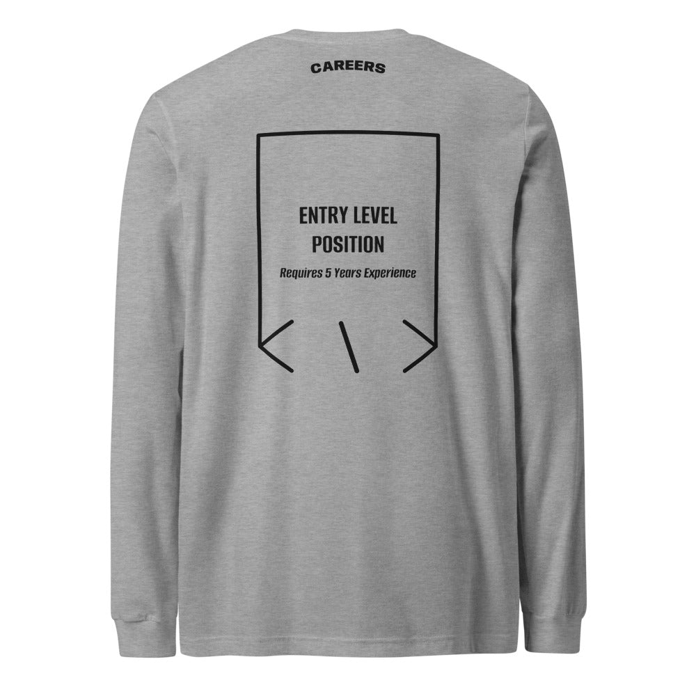 Entry Level Position — Athletic Heather Black back mockup