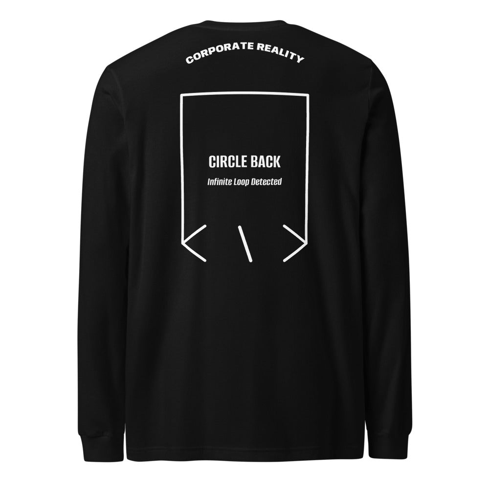 Circle Back — Black White back mockup