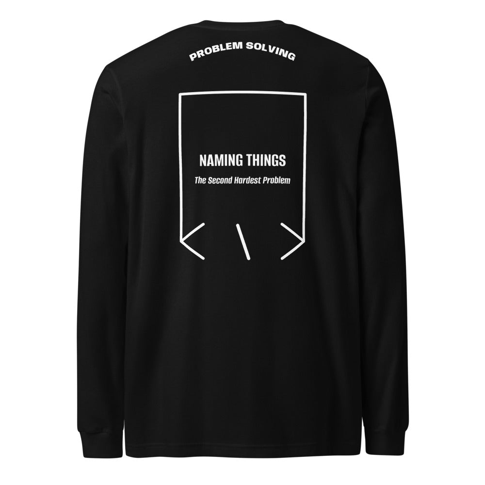 Naming Things — Black White back mockup