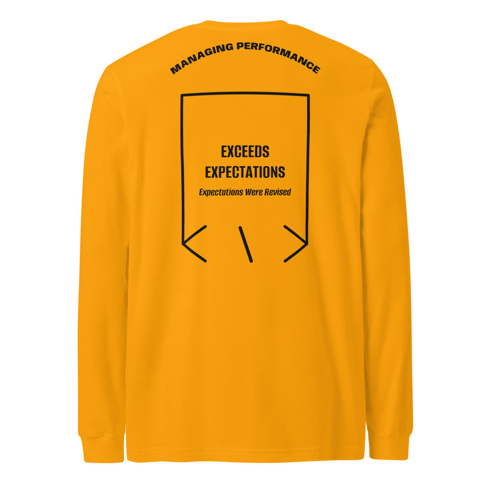 Exceeds Expectations — Gold Black back mockup