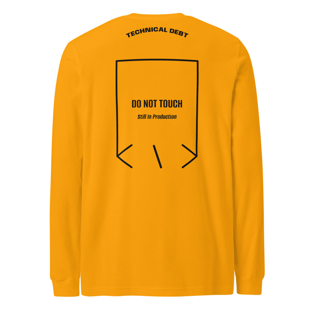 Do Not Touch — Gold Black back mockup