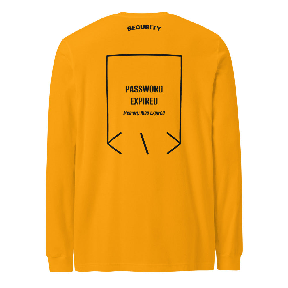 Password Expired — Gold Black back mockup