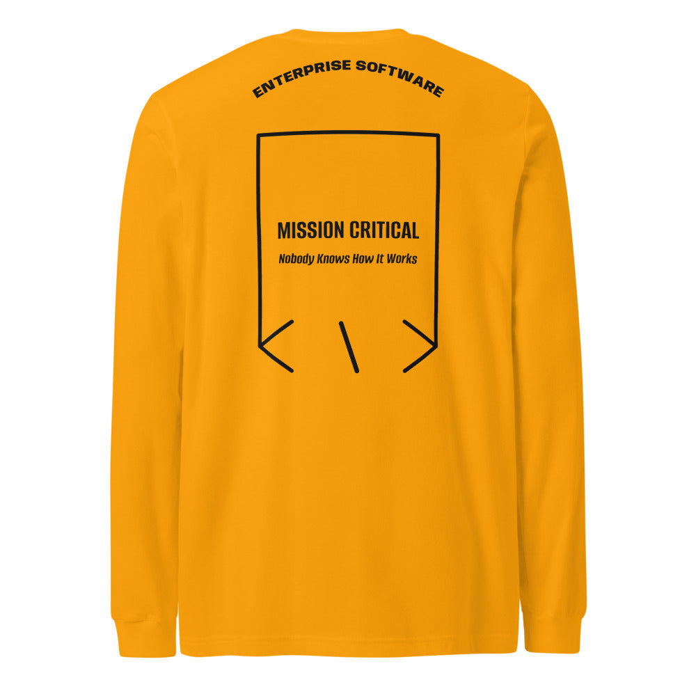 Mission Critical — Gold Black back mockup