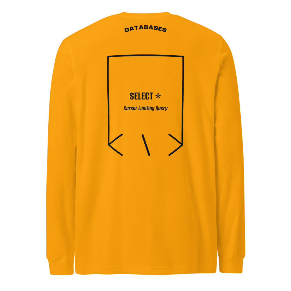 SELECT * — Gold Black back mockup
