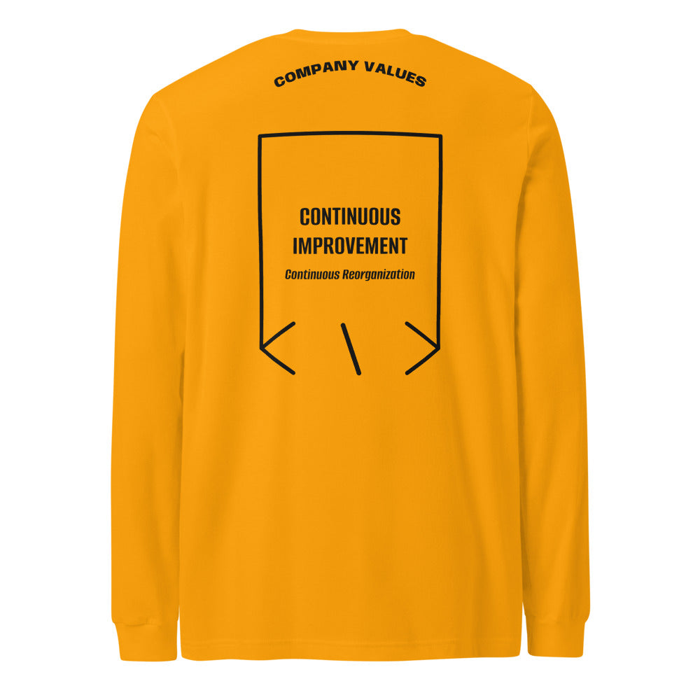 Continuous Improvement — Gold Black back mockup
