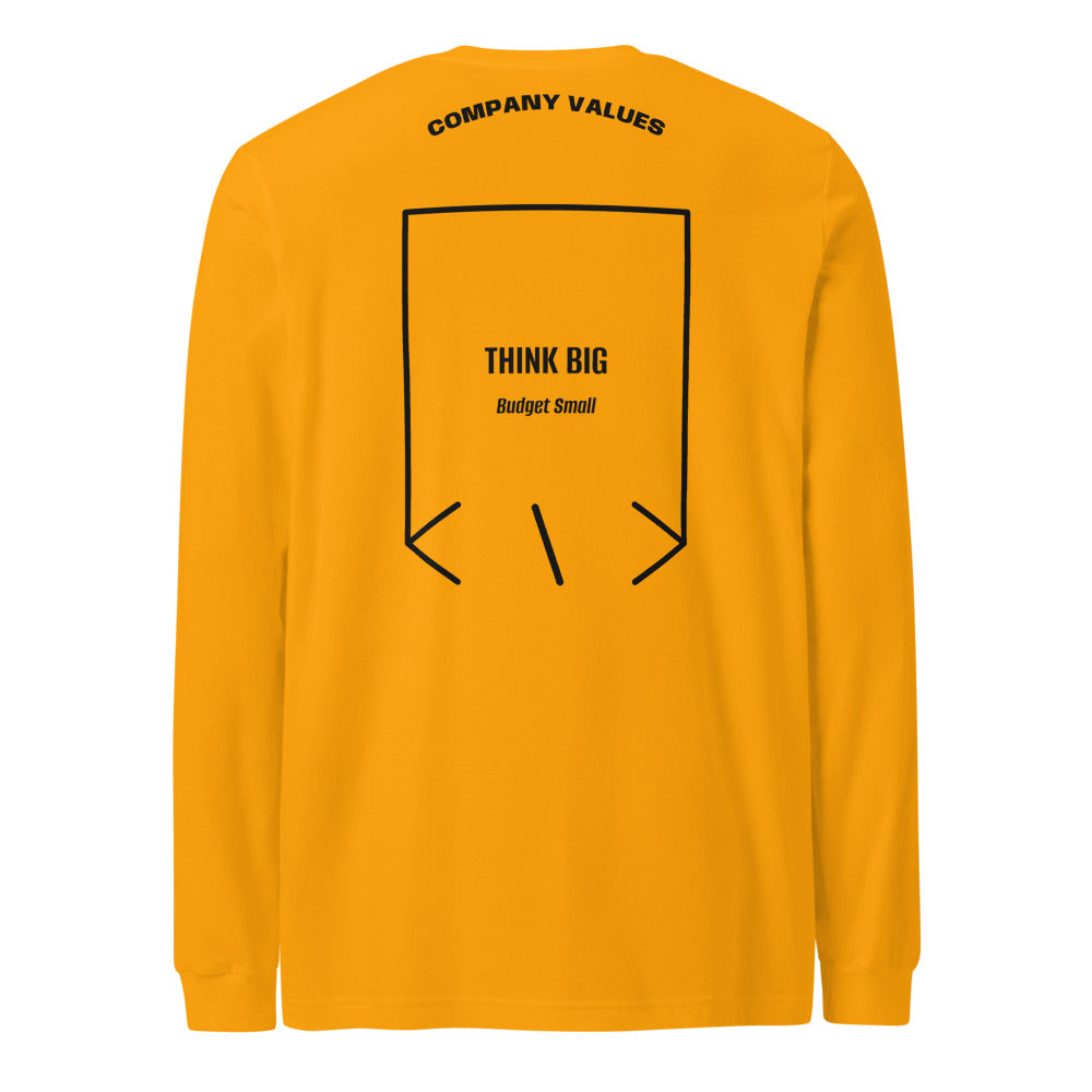 Think Big — Gold Black back mockup