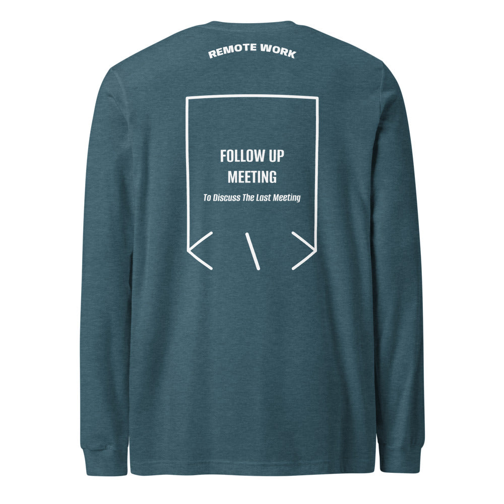 Follow Up Meeting — Heather Deep Teal White back mockup