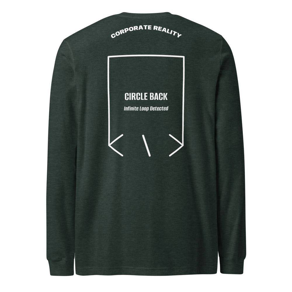 Circle Back — Heather Forest White back mockup