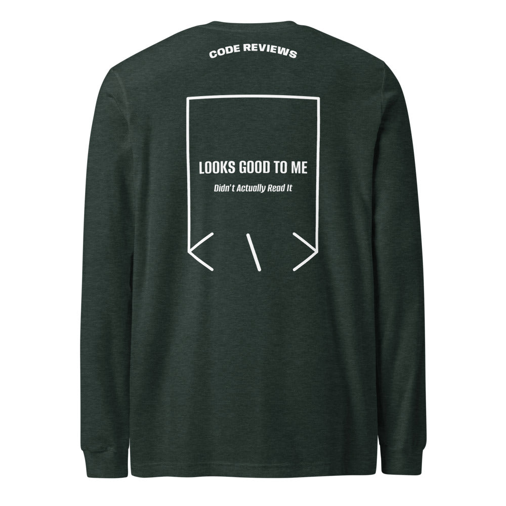 Looks Good To Me — Heather Forest White back mockup