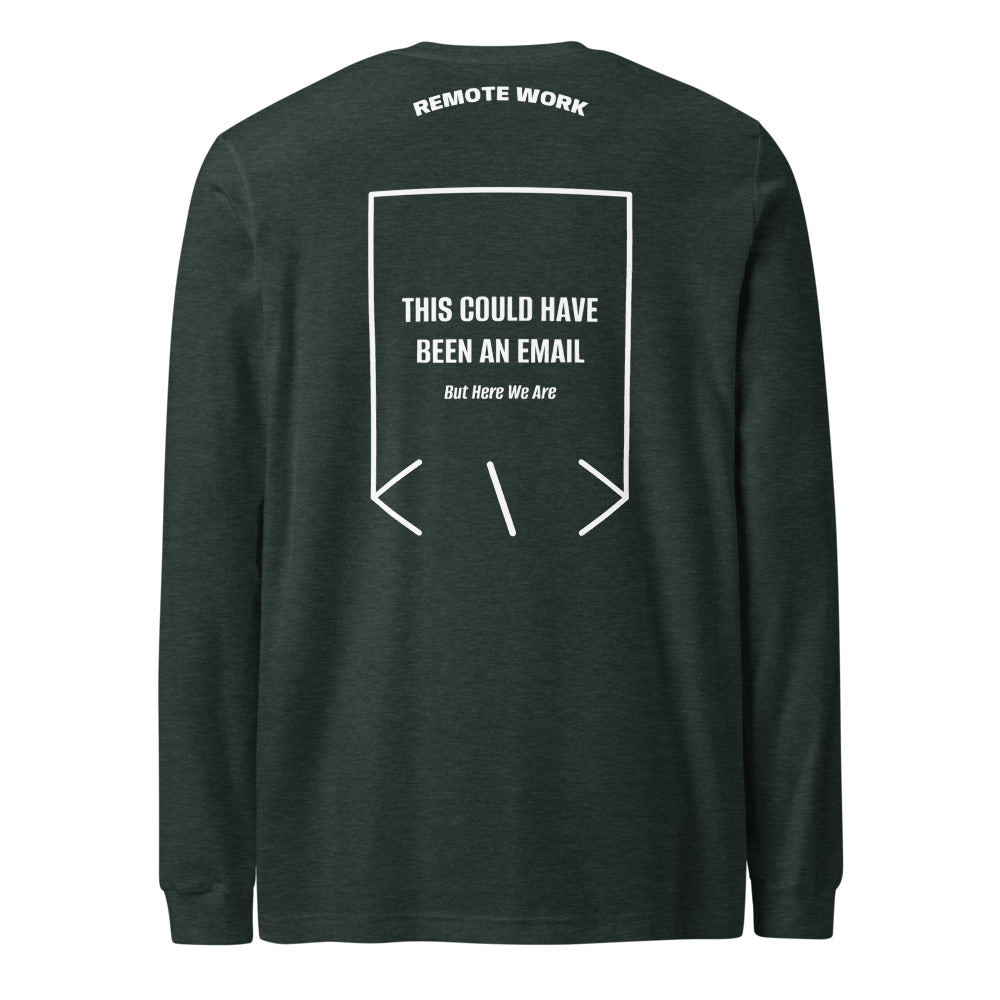 This Could Have Been An Email — Heather Forest White back mockup