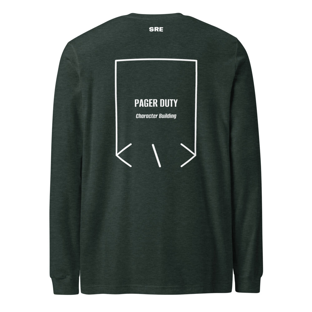 Pager Duty — Heather Forest White back mockup