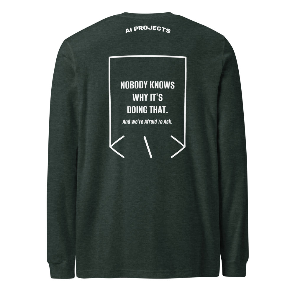 Nobody Knows Why It's Doing That. — Heather Forest White back mockup
