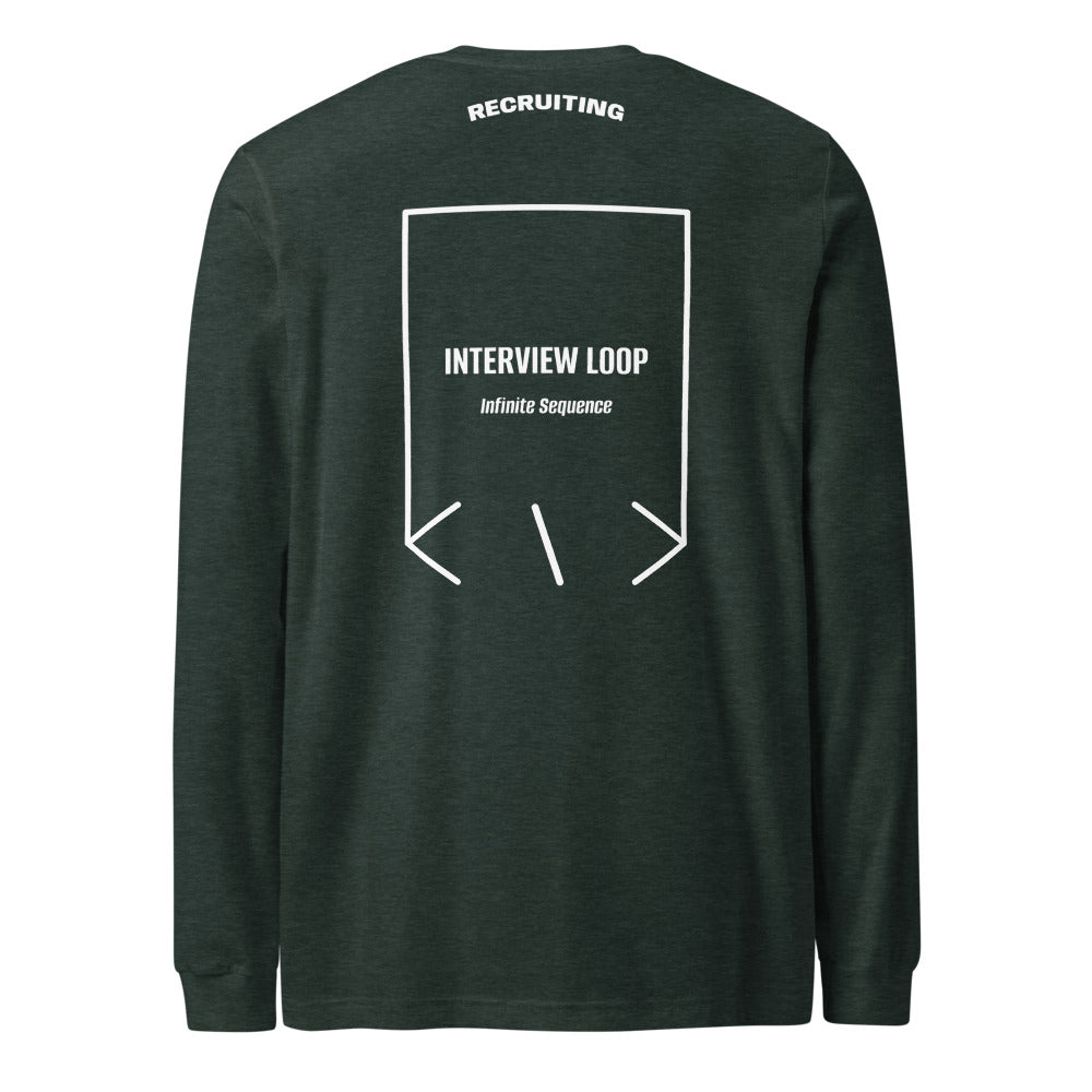 Interview Loop — Heather Forest White back mockup