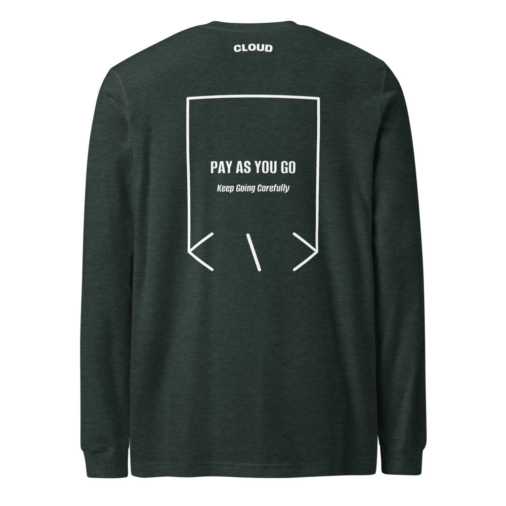 Pay As You Go — Heather Forest White back mockup